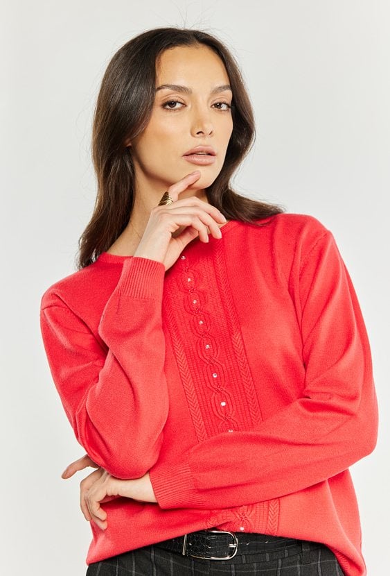 Wiskozowy sweter damski