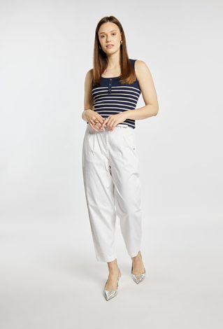 Spodnie z wysokim stanem