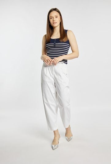 Spodnie z wysokim stanem