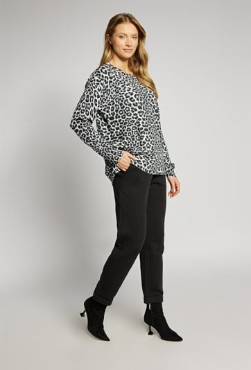 Sweter damski ze zwierzęcym wzorem