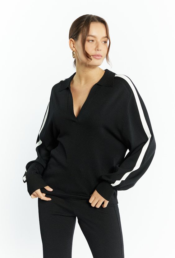 Sweter damski z kołnierzem