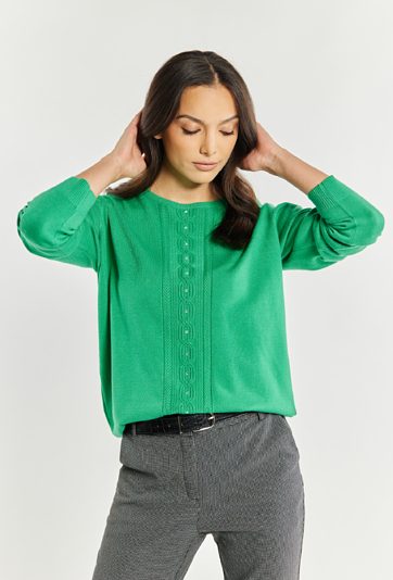 Wiskozowy sweter damski