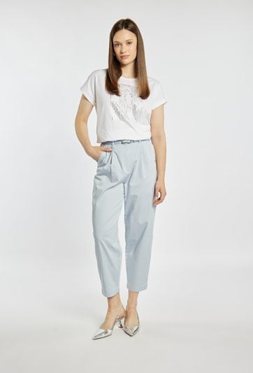 Spodnie z wysokim stanem