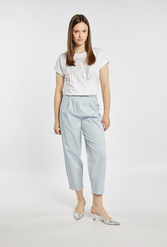 Spodnie z wysokim stanem