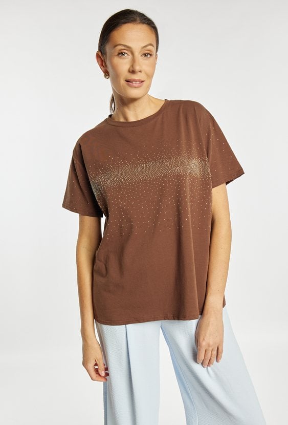 T-shirt z cekinami