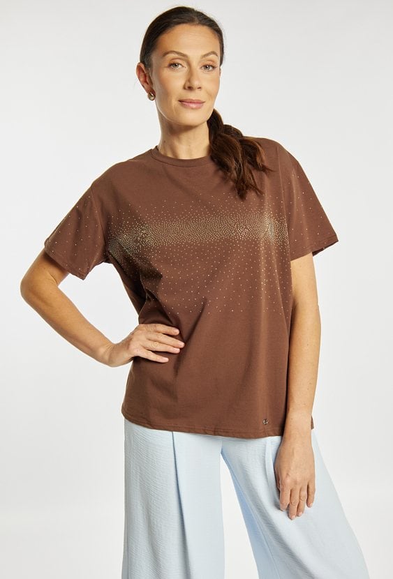 T-shirt z cekinami