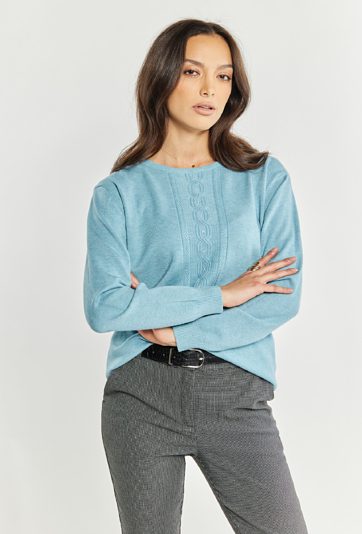 Wiskozowy sweter damski