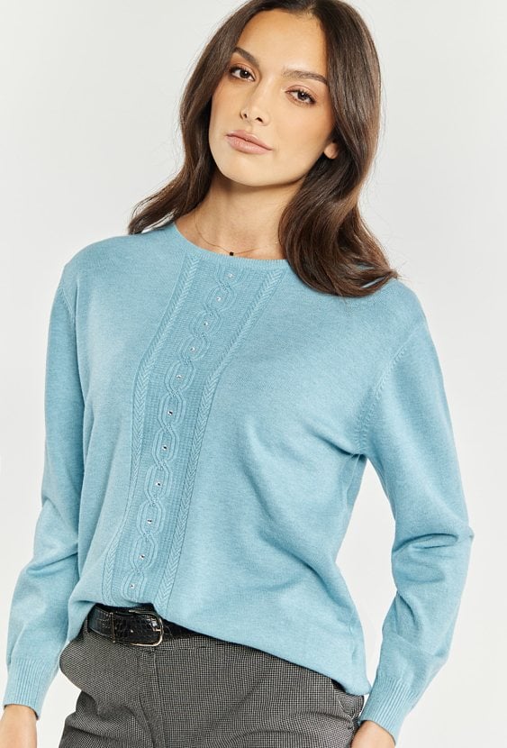 Wiskozowy sweter damski