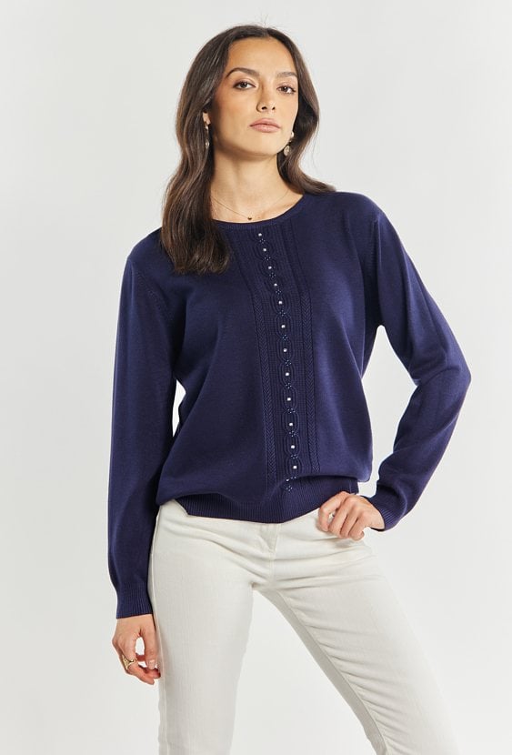 Wiskozowy sweter damski