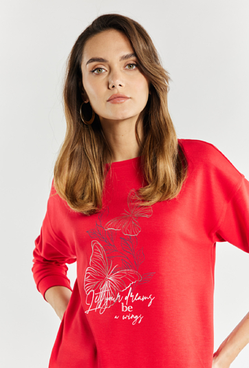 Wiskozowa bluza damska