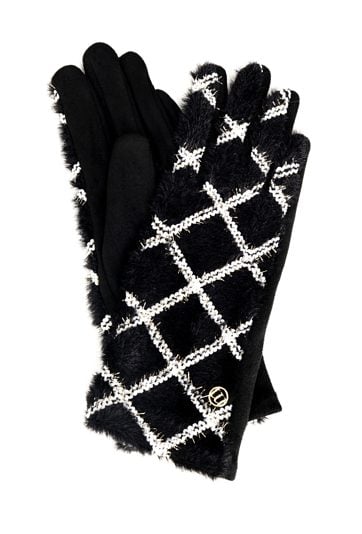 Eleganckie czarne rękawiczki