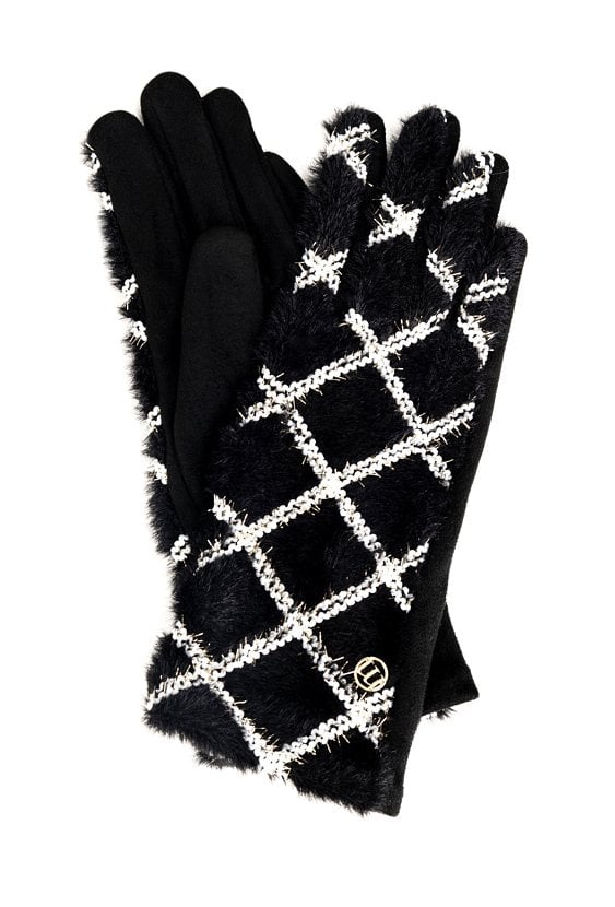 Eleganckie czarne rękawiczki