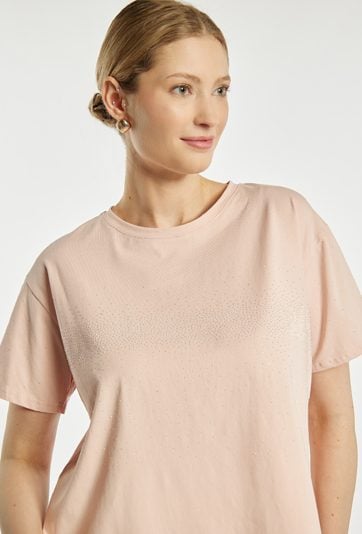 T-shirt z cekinami