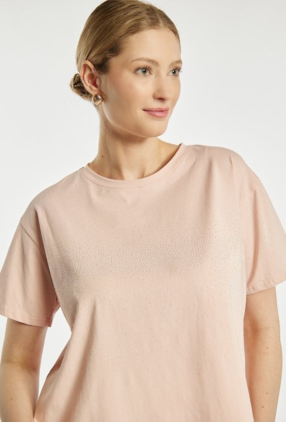 T-shirt z cekinami