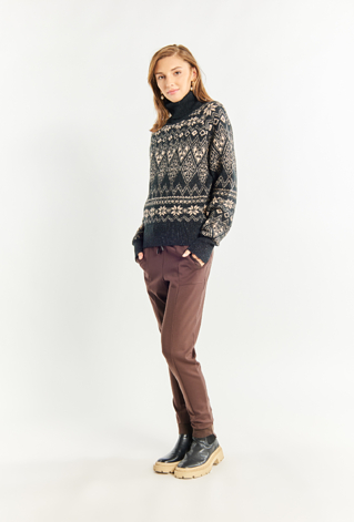 Sweter damski z wzorem