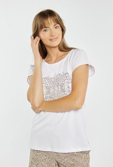 Koszulka od piżamy z wzorem