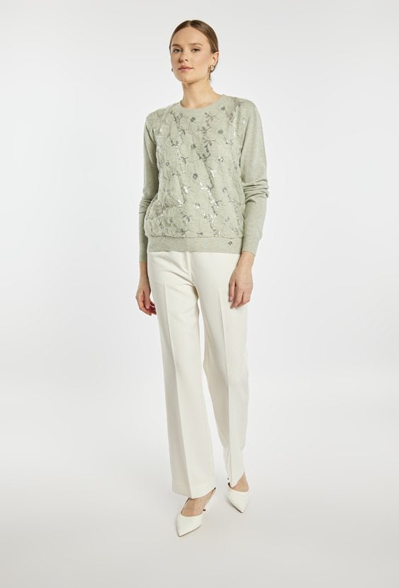 Sweter z cekinami