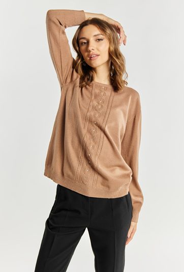 Wiskozowy sweter damski