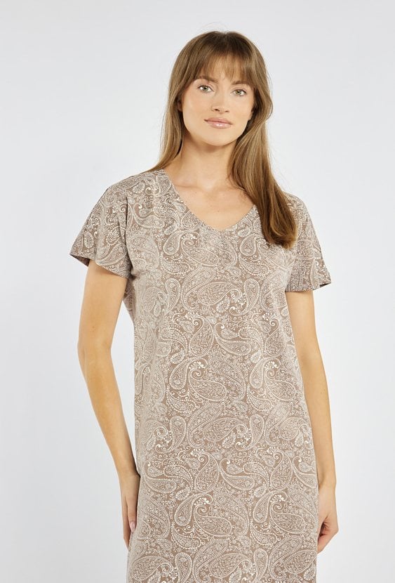 Koszula nocna z paisleyowym wzorem