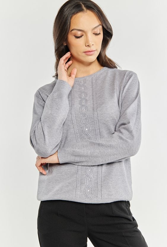 Wiskozowy sweter damski