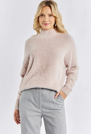 Sweter damski z krótkim włosiem