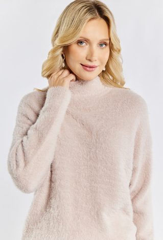 Sweter damski z krótkim włosiem