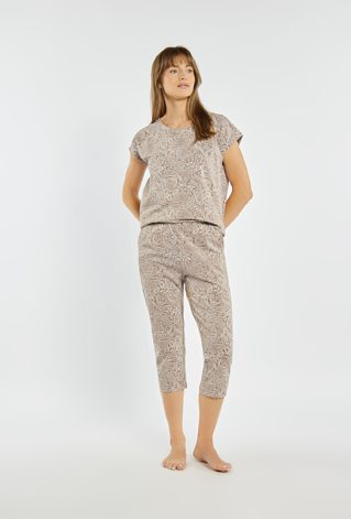 Spodnie od piżamy z paisleyowym wzorem