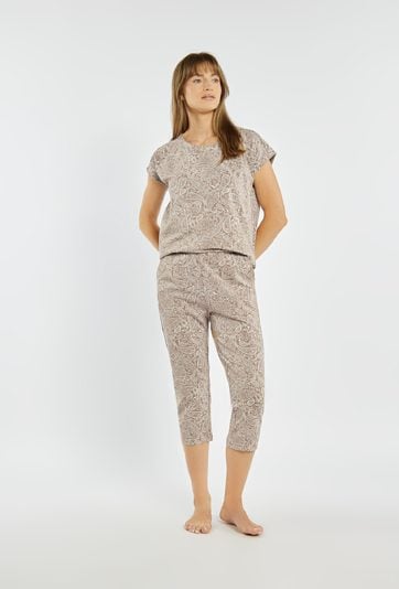 Spodnie od piżamy z paisleyowym wzorem