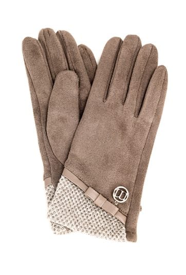 Rękawiczki z małą kokardką