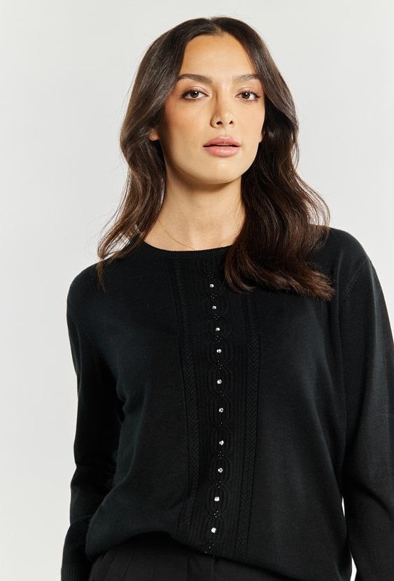 Wiskozowy sweter damski