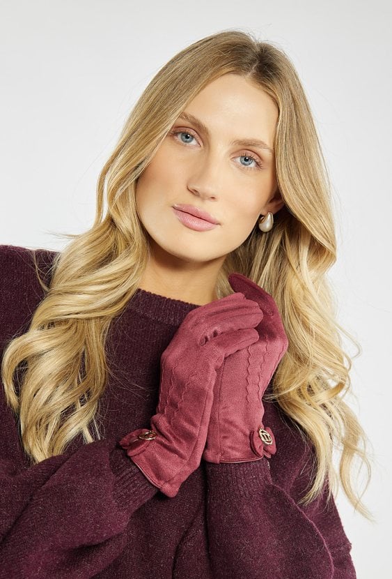 Rękawiczki z delikatną kokardką