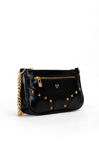 Torebka damska z ozdobnymi wstawkami