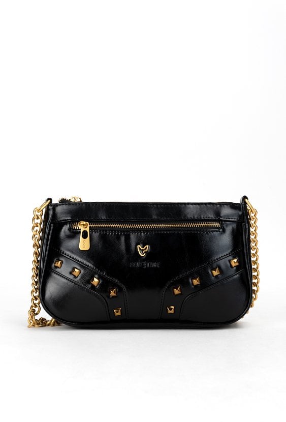 Torebka damska z ozdobnymi wstawkami