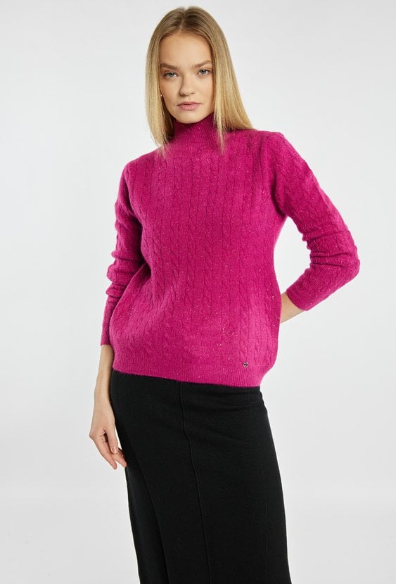 Sweter damski z połyskiem