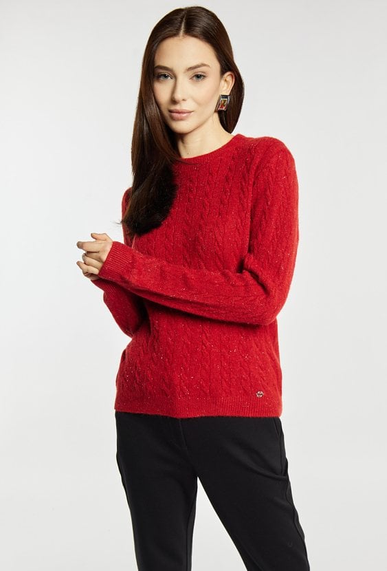 Sweter damski z połyskiem