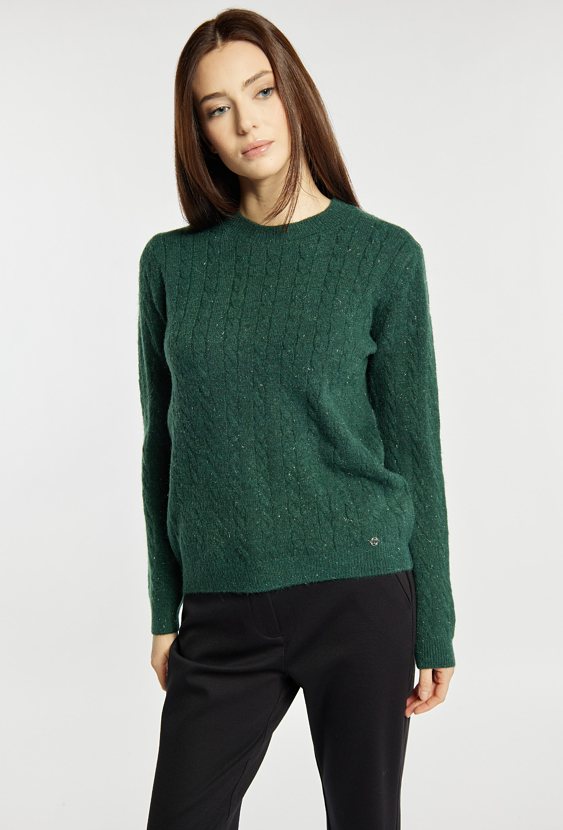 Sweter damski z połyskiem