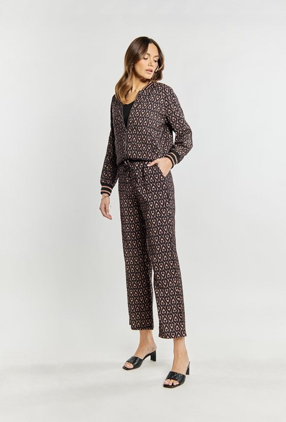 Wzorzyste spodnie damskie