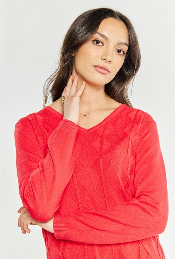 Sweter damski z wiskozy