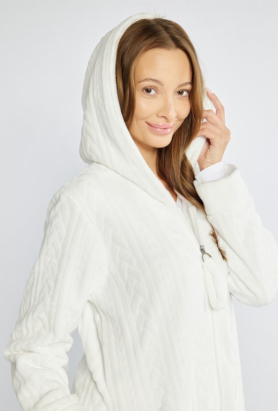 Szlafrok z zapięciem na suwak