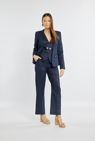 Spodnie z dodatkiem lnu i bawełny