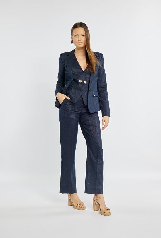 Spodnie z dodatkiem lnu i bawełny