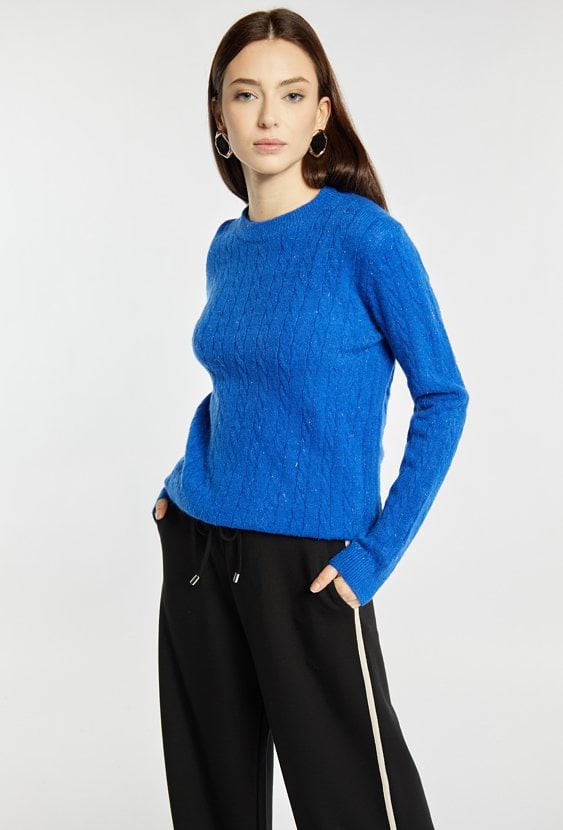 Sweter damski z połyskiem