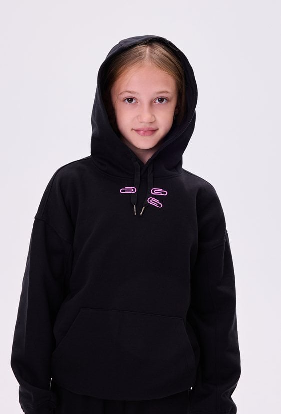 Bluza dziewczęca z kapturem oversize