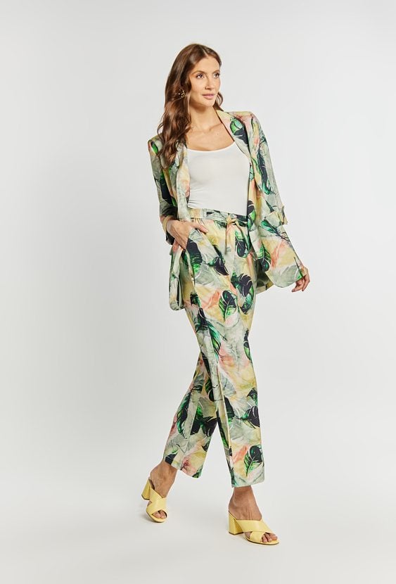 Wzorzyste spodnie damskie