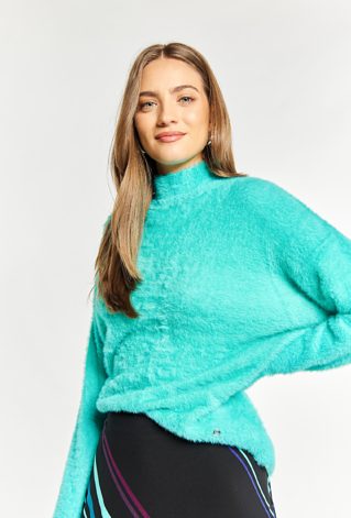 Sweter damski z krótkim włosiem