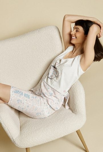 Wzorzyste spodenki od piżamy