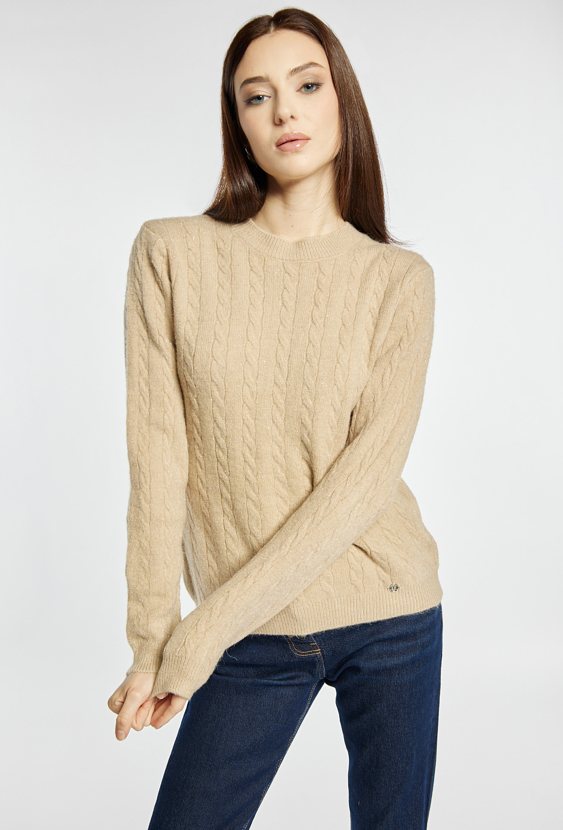 Sweter damski z połyskiem