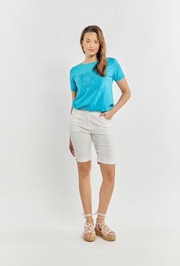 Połyskujące spodenki damskie