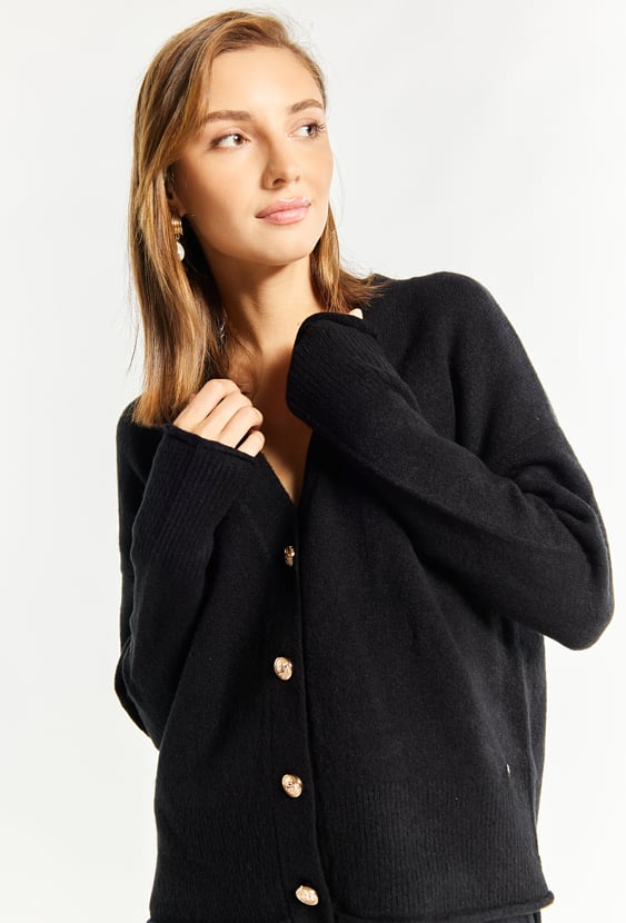 Krótszy sweter damski