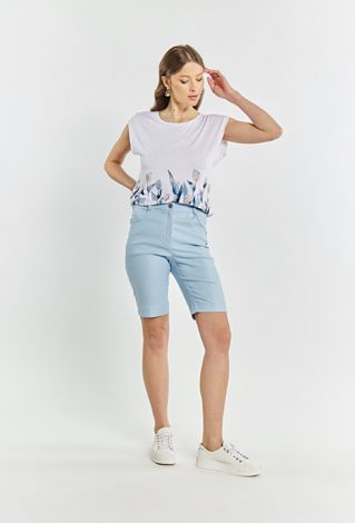 Połyskujące spodenki damskie